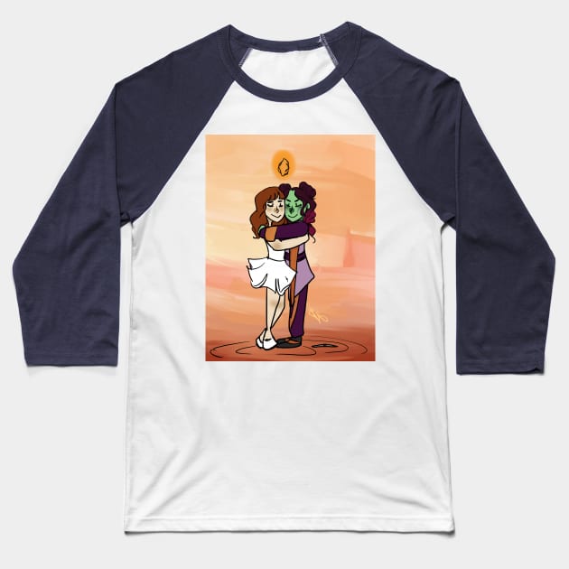 Soul Stone Baseball T-Shirt by MershadiesArt